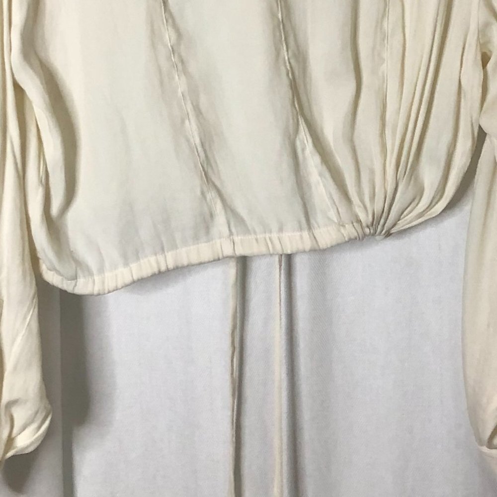 Topshop Cream Button-Up Blouse - Picture 11 of 16